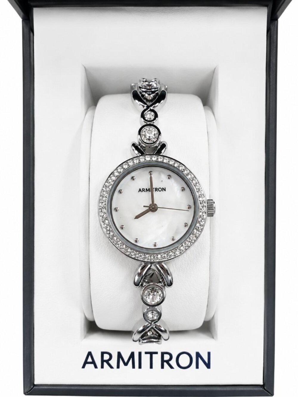 Armitron Women's Crystal Accent Watch & Matching Bracelet Set